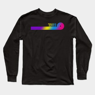 1989 Retro Vintage Old School Design Long Sleeve T-Shirt